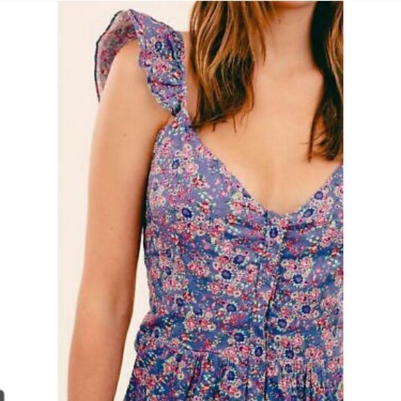 LoveShackFancy Lucy Romper Beach Blue - Picture 5 of 15